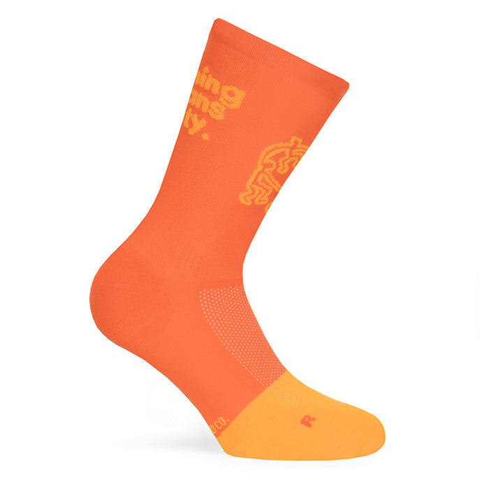 Calcetin running  unisex Unity, tricotado color Naranja 2/4