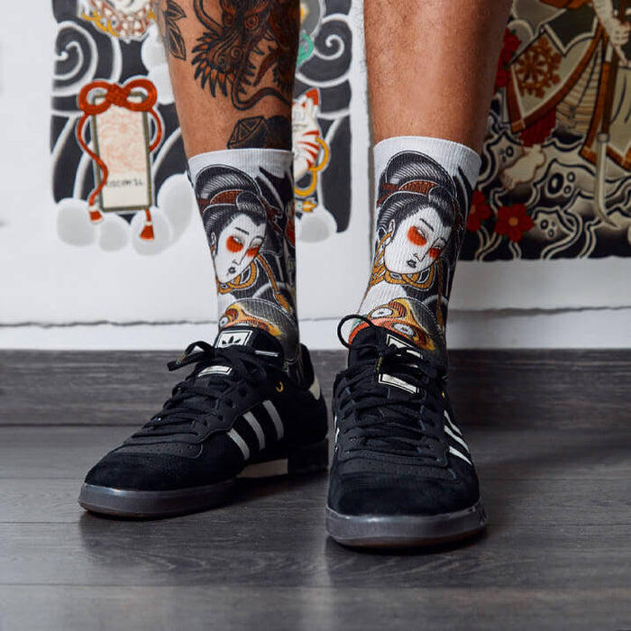Chaussettes de course avec tissu Coolmax Unisex Nohmen, sublimé Multicolore 3/5
