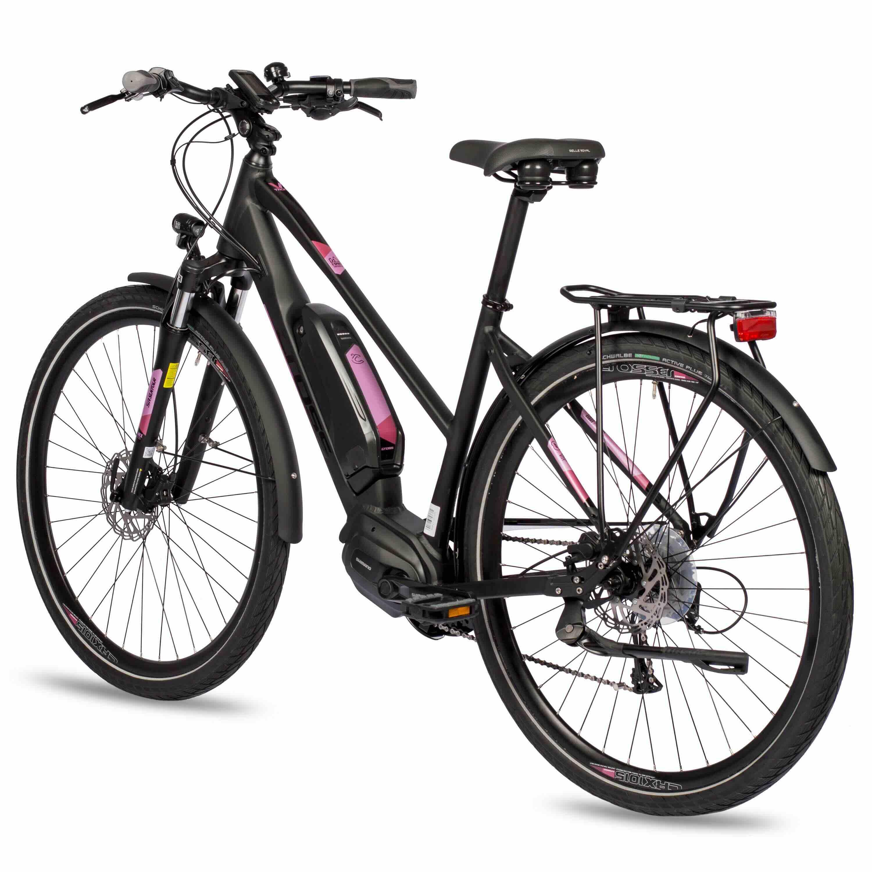 28" BICICLETTA DA TREKKING ELETTRICA DA DONNA V-TRON SHIMANO STEPS E-5000 418 WH 4/4
