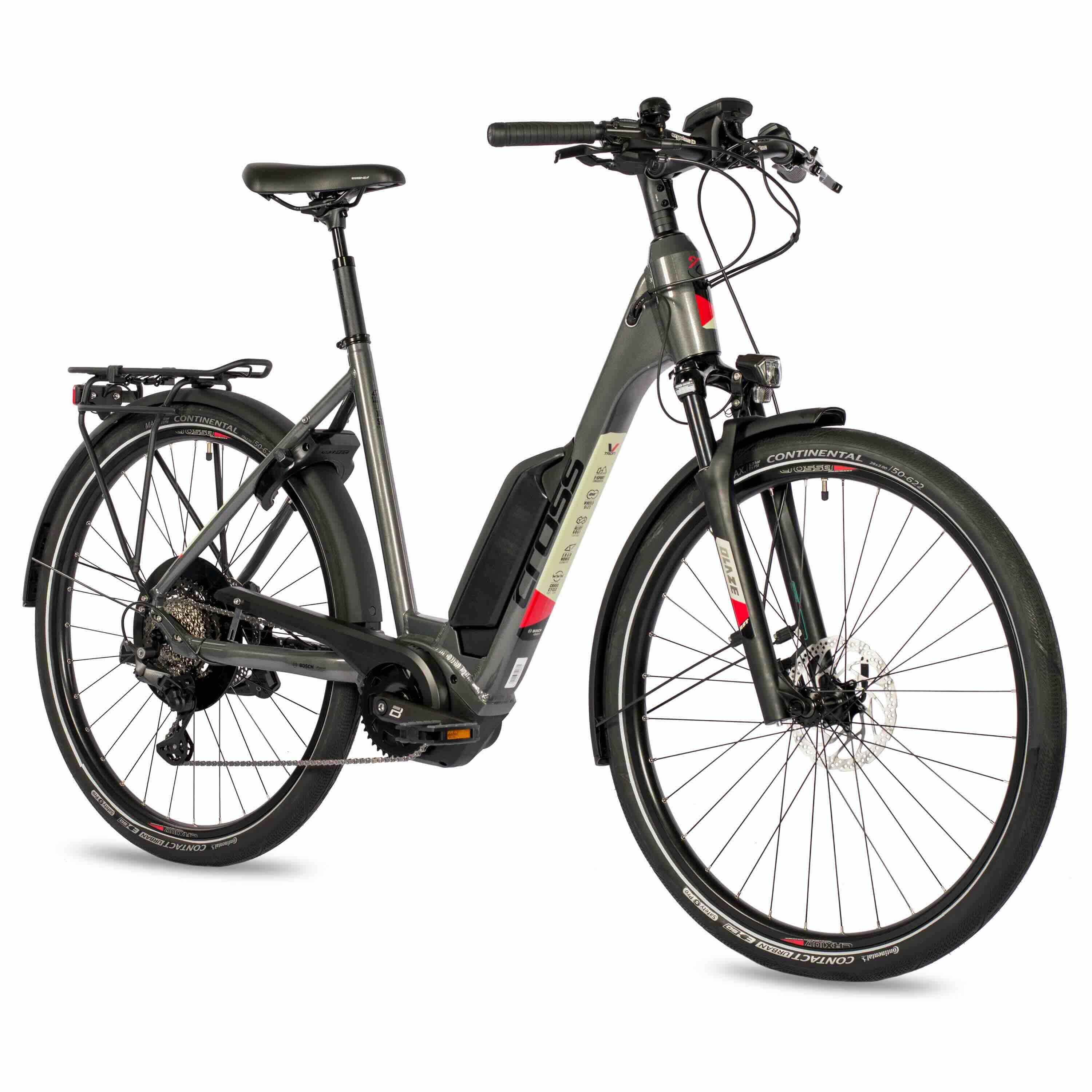 28"  E-Bike Trekking Fahrrad LS WAVE V-Tron BOSCH ACTIVE PLUS LINE 500Wh 10s 4/4