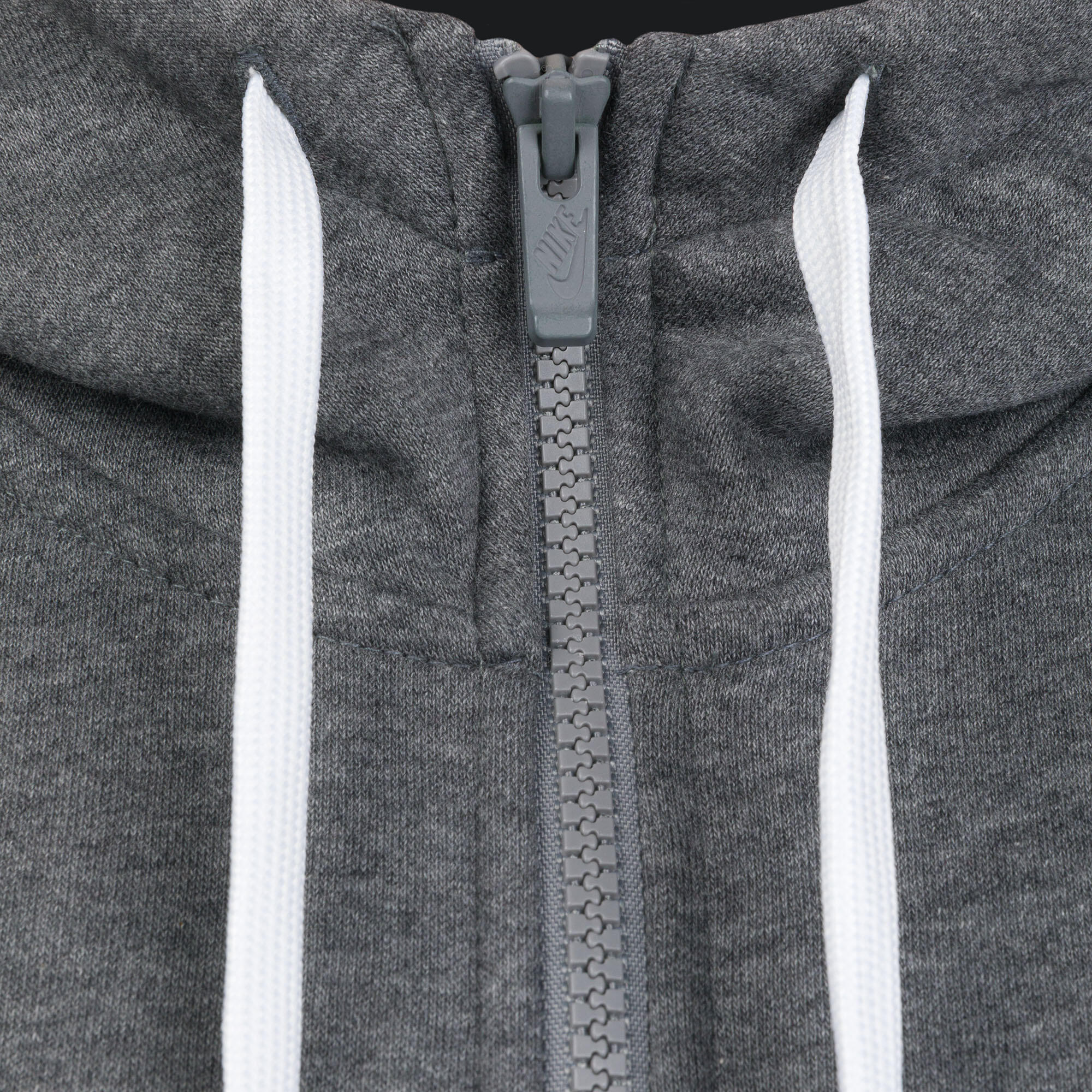 Felpa con cappuccio full zip uomo ( fleece) nike grigio 4/5