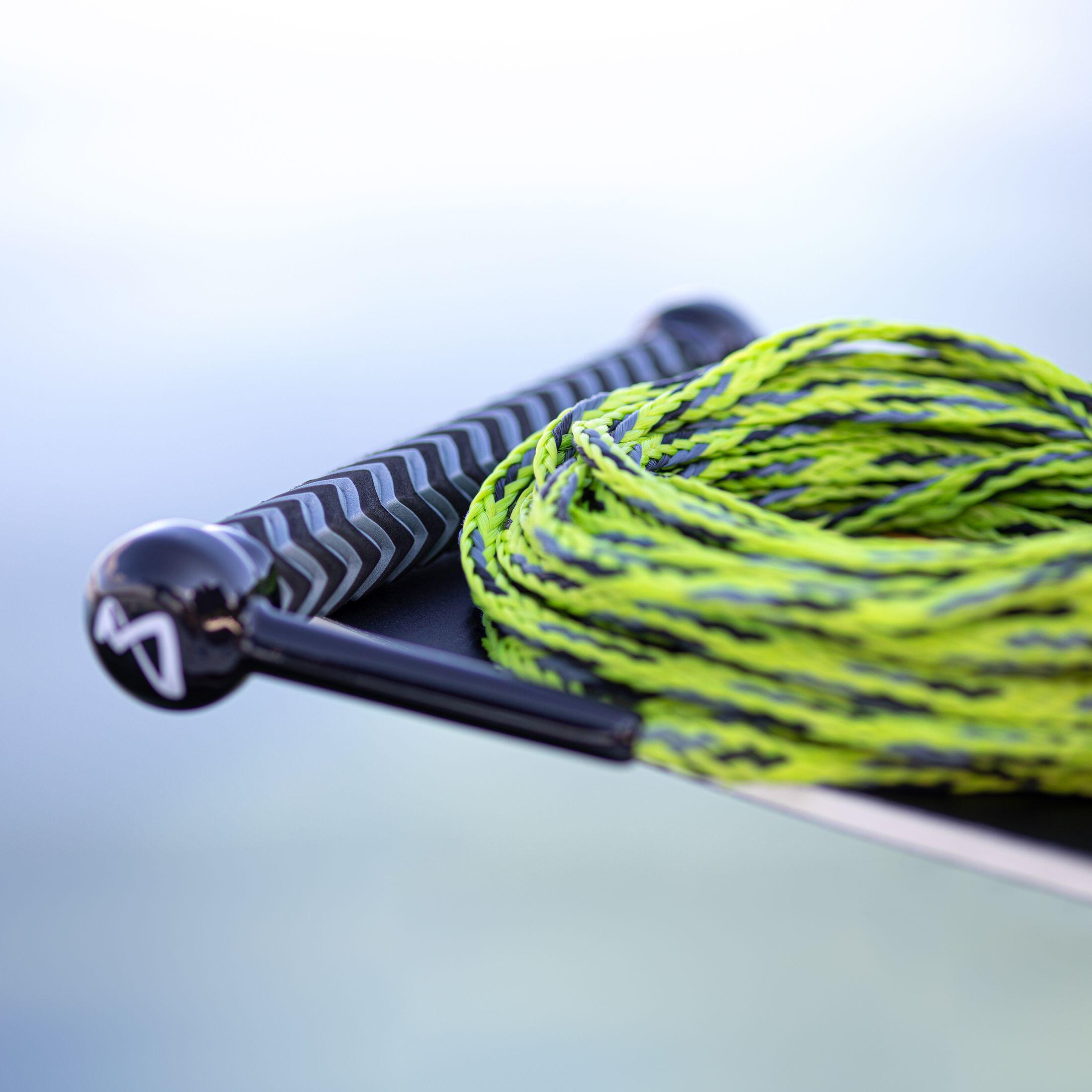 Wasserski Leine Combo mit Hantel Wakeboard Seil angenehmer Griff lime 3/3