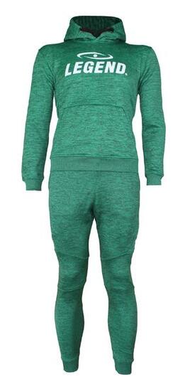 Ensemble Jogging avec Capuche Enfants/Adultes Vert SlimFit Polyester