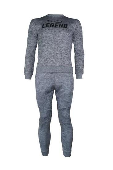 Ensemble Jogging avec Pull Enfants/Adultes Gris SlimFit Polyester