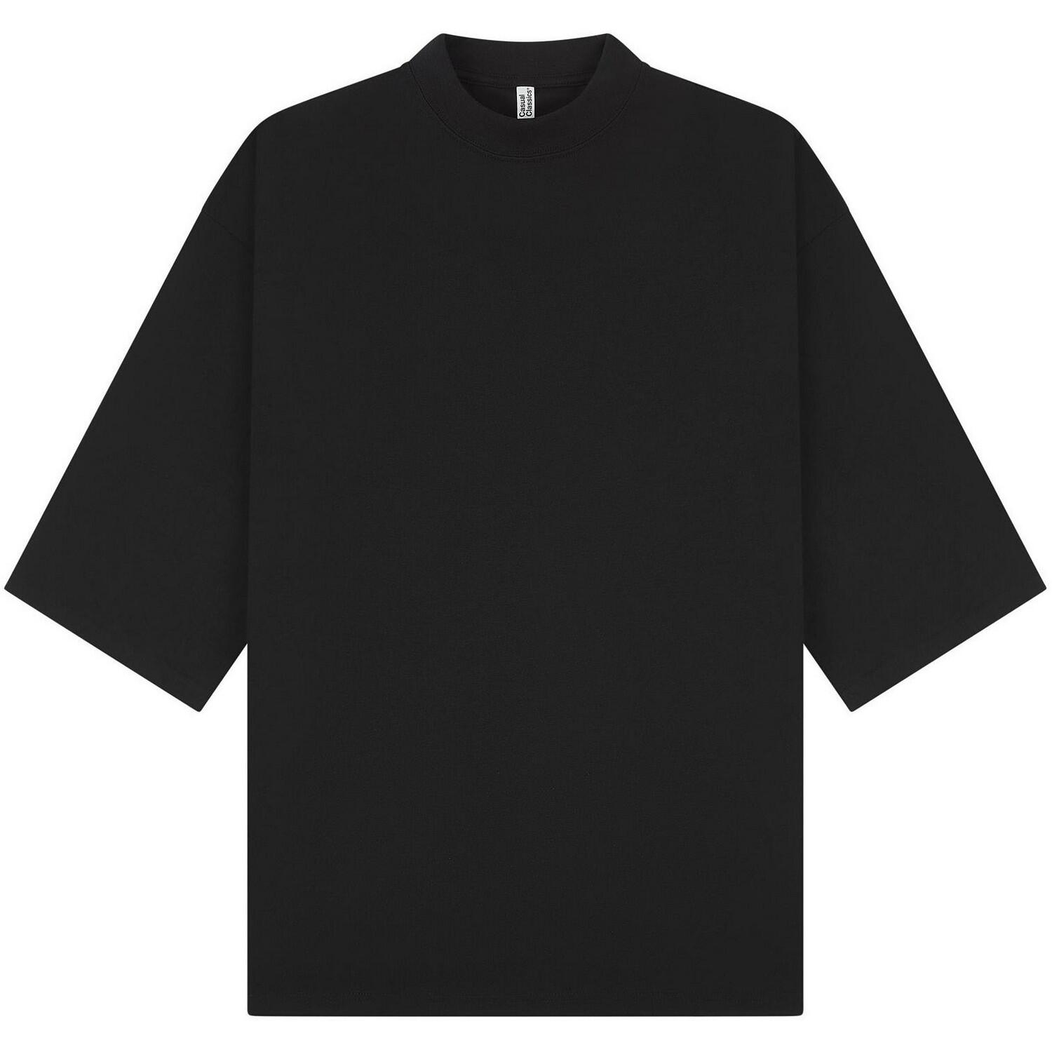 Casual Classics Unisex Adult Interlock Combed Ringspun Cotton Extended Neckline