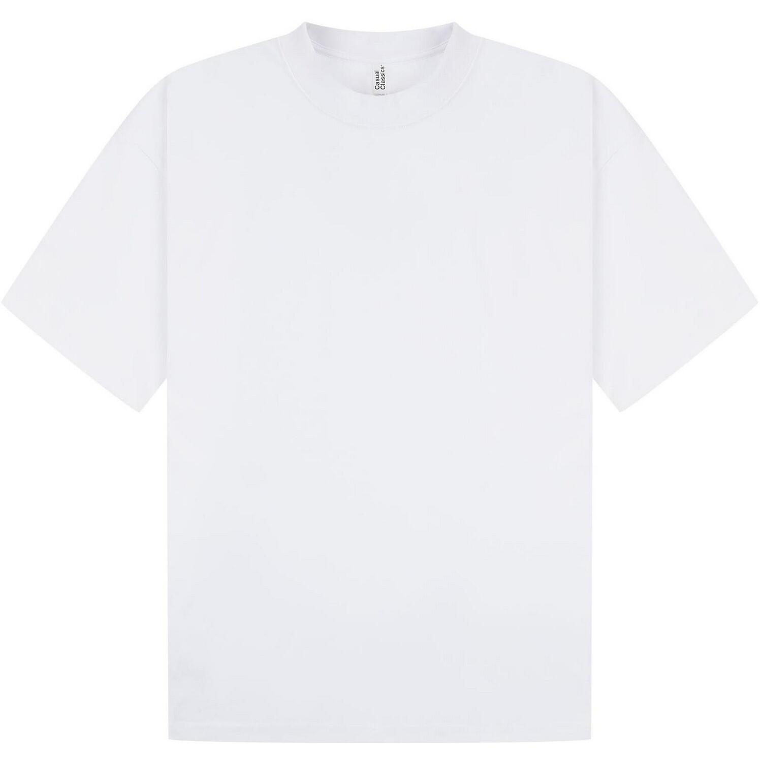 Casual Classics Unisex Adult Interlock Combed Ringspun Cotton Extended Neckline