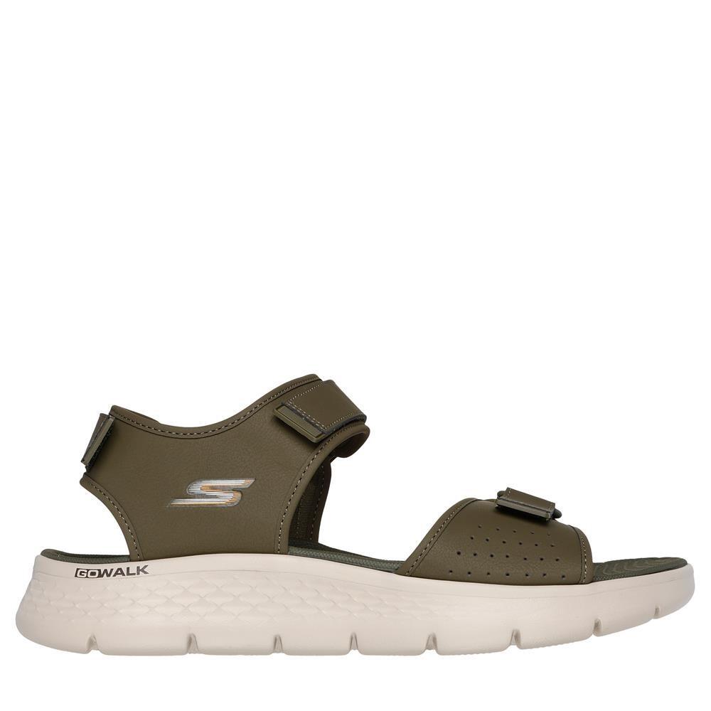 Skechers - Sandale Homme Skechers Go Walk Flex Sandal Antigua Kaki - Sandales - Vert - 44 - Decathlon