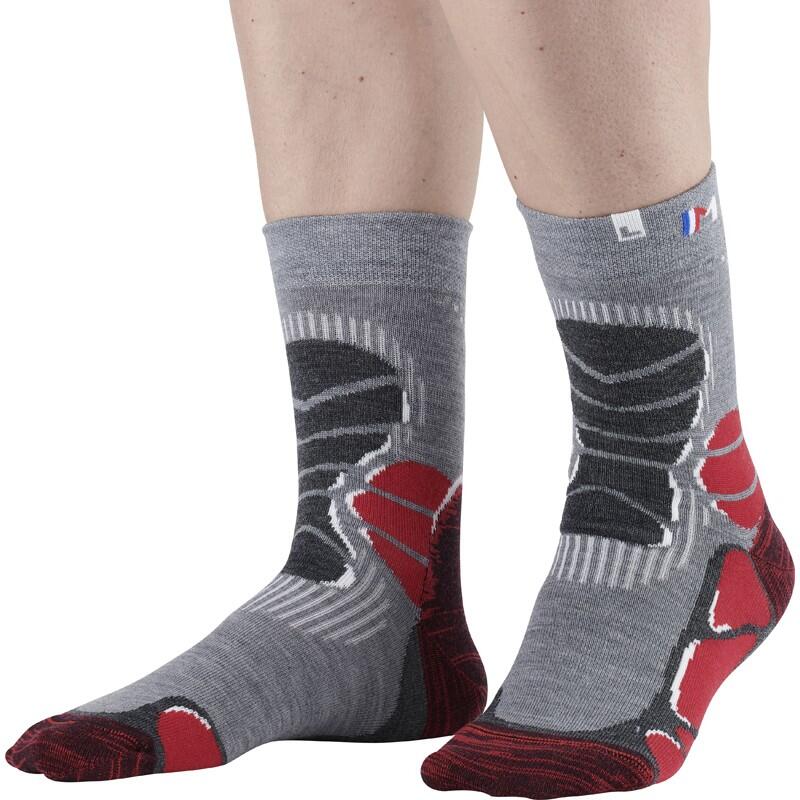 Mid Extra-Light - Chaussettes basses de rando en laine mérinos extra fine. 2/5