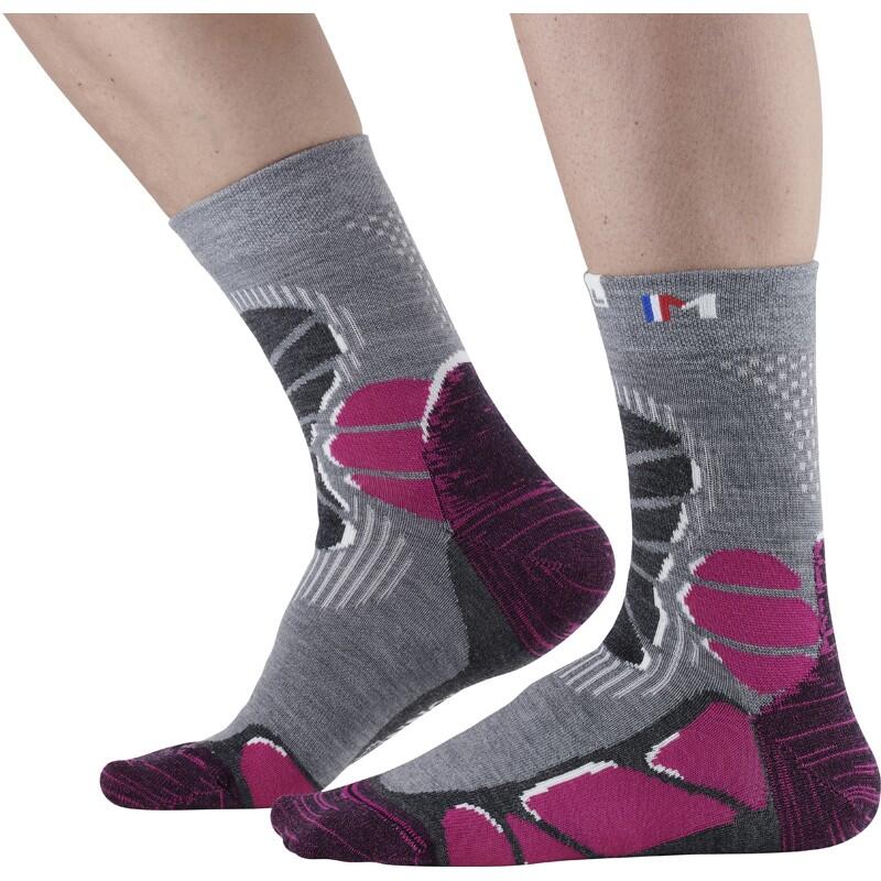 Monnet - Mid Extra-light - Chaussettes Basses De Rando En Laine Mérinos Extra Fine. - Chaussettes - Rose - 35/38 - Decathlon