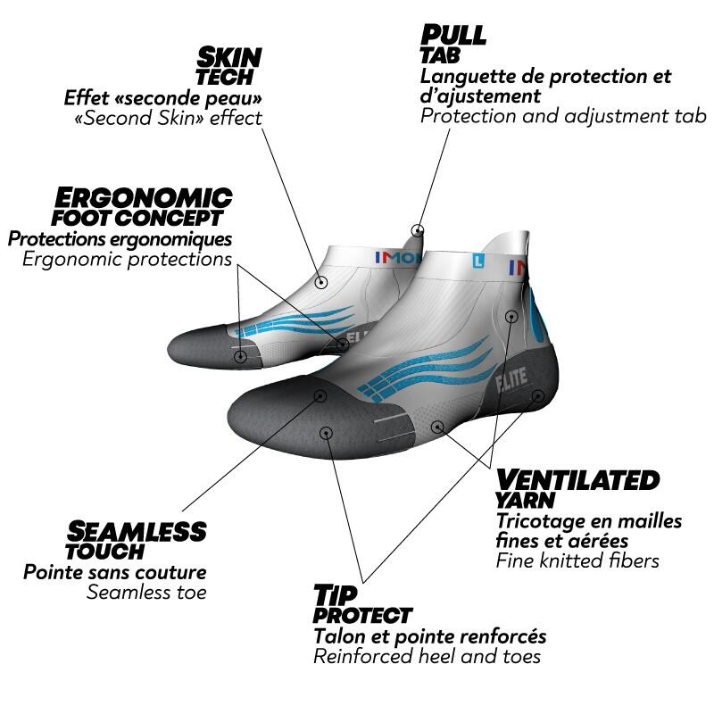 Monnet Run Elite Running Socks Wit 5/5