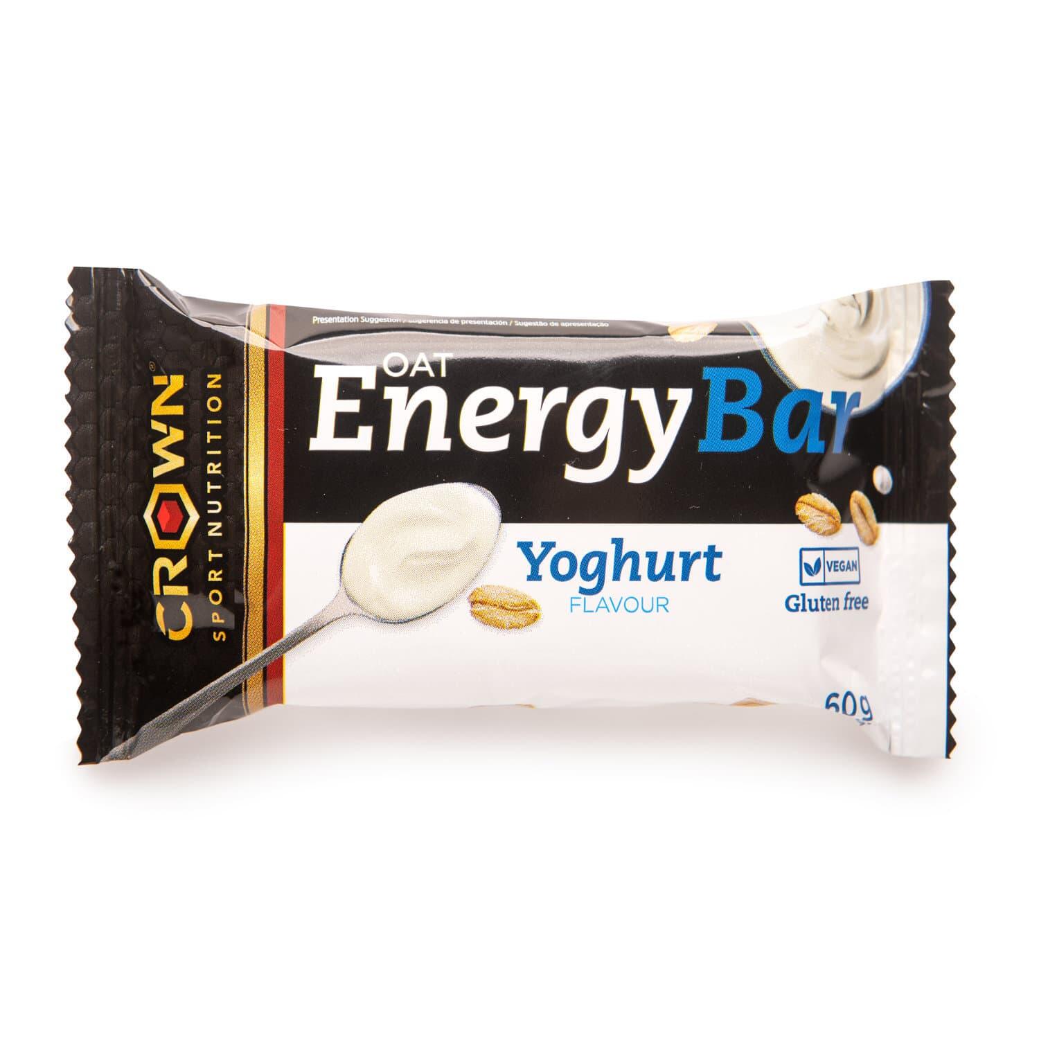 CROWN SPORT NUTRITION Barra energética de aveia de 60g ‘Energy Bar‘ Iogurte