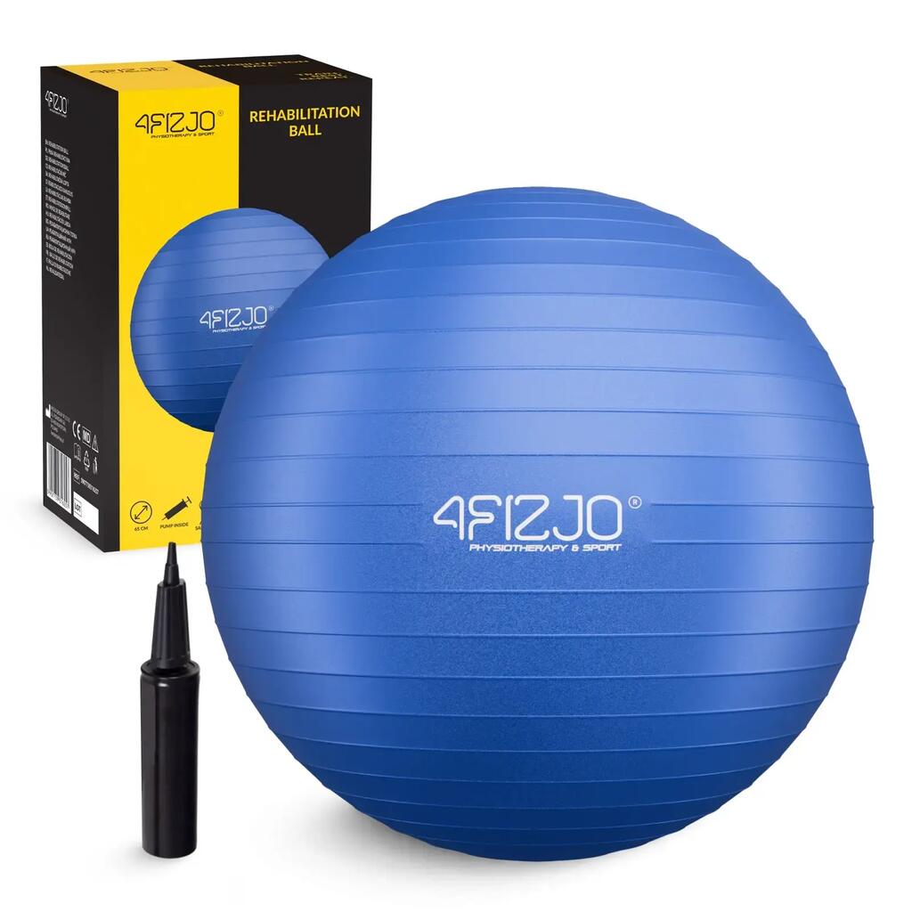 Топка за гимнастика Reh Ball 4FIZJO 65 см Anti-Burst за фитнес и рехабилитация