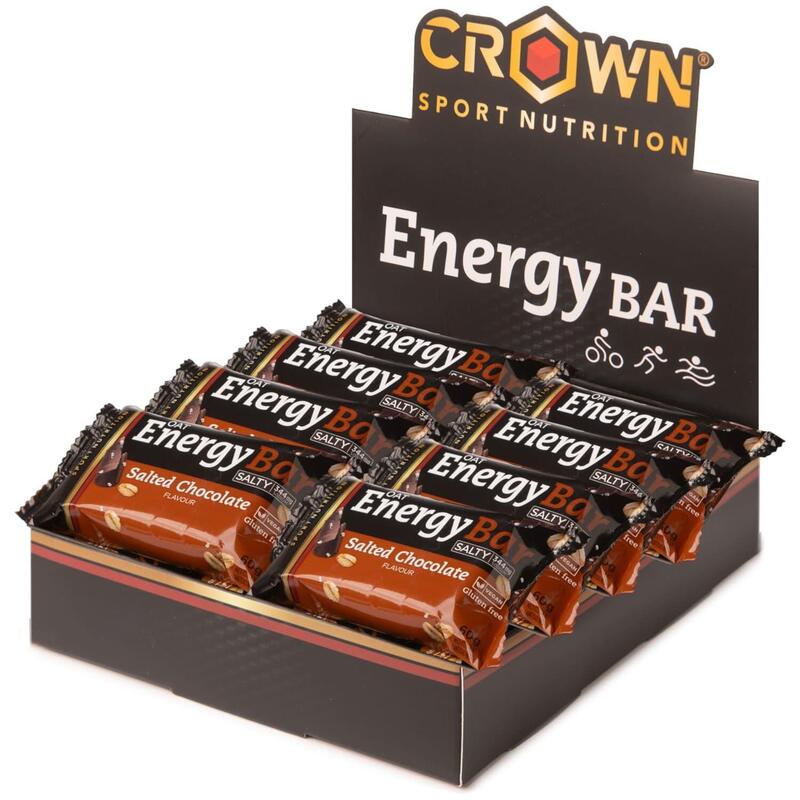 Caixa com 12 barras energéticas de aveia de 60g ‘Energy Bar‘ Chocolate Salgado Exclusivo Online                             4 cores disponíveis
 26,28€  Preço por quantidade 37,55€kg CROWN SPORT NUTRITION Caixa com 12 barras energéticas de aveia de 60g ‘Energy Bar‘ Chocolate SalgadoVendido e expedido por: Crown Sport Nutrition    