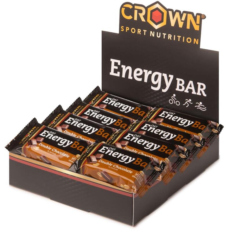 Caixa com 12 barras energéticas de aveia de 60g ‘Energy Bar‘ Double Chocolate Exclusivo online                      3 cores disponíveis
 26,28€  Preço por quantidade 37,55€kg CROWN SPORT NUTRITION Caixa com 12 barras energéticas de aveia de 60g ‘Energy Bar‘ Double ChocolateVendido e expedido por: Crown Sport Nutrition  