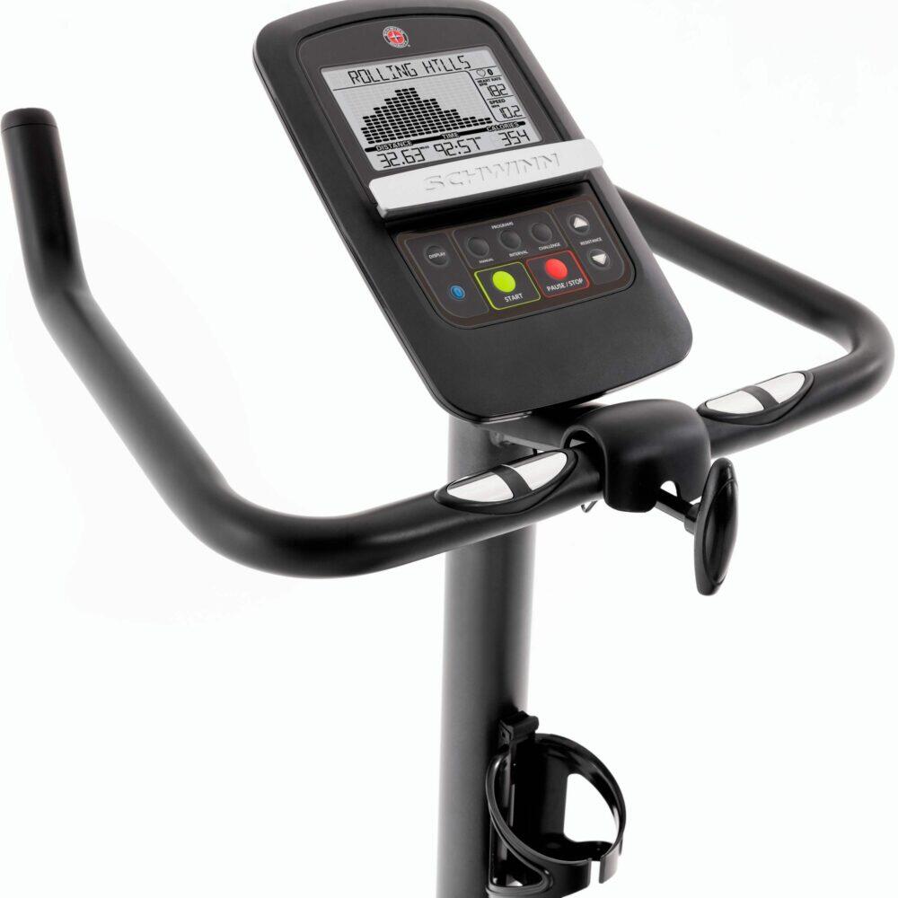 Bicicleta vertical 510U - resistencia magnética, soporte tablet y pantalla LCD 5/7