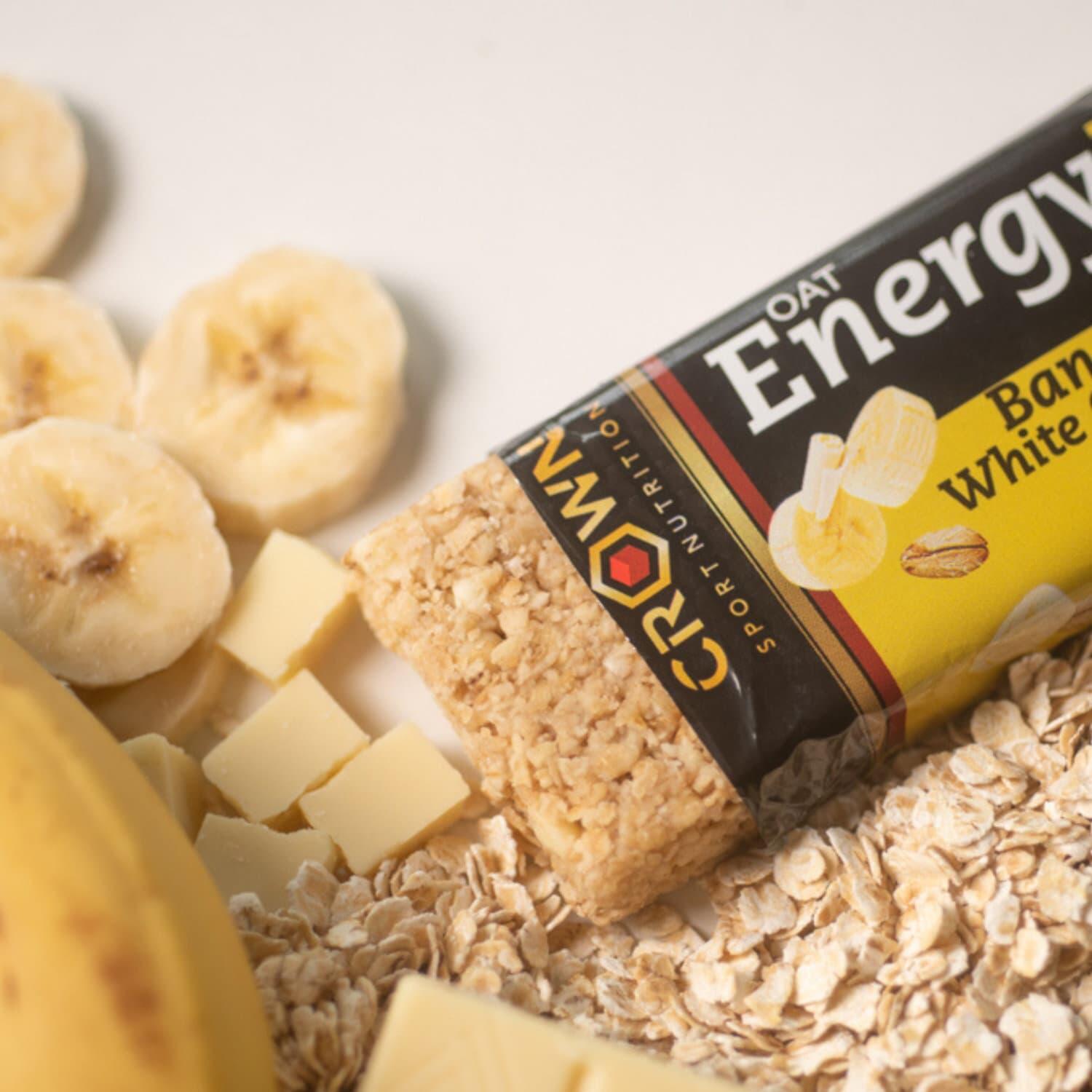 Caja de 12 barritas energéticas Energy Bar 2.0 Banana y choc. blanco 2/6