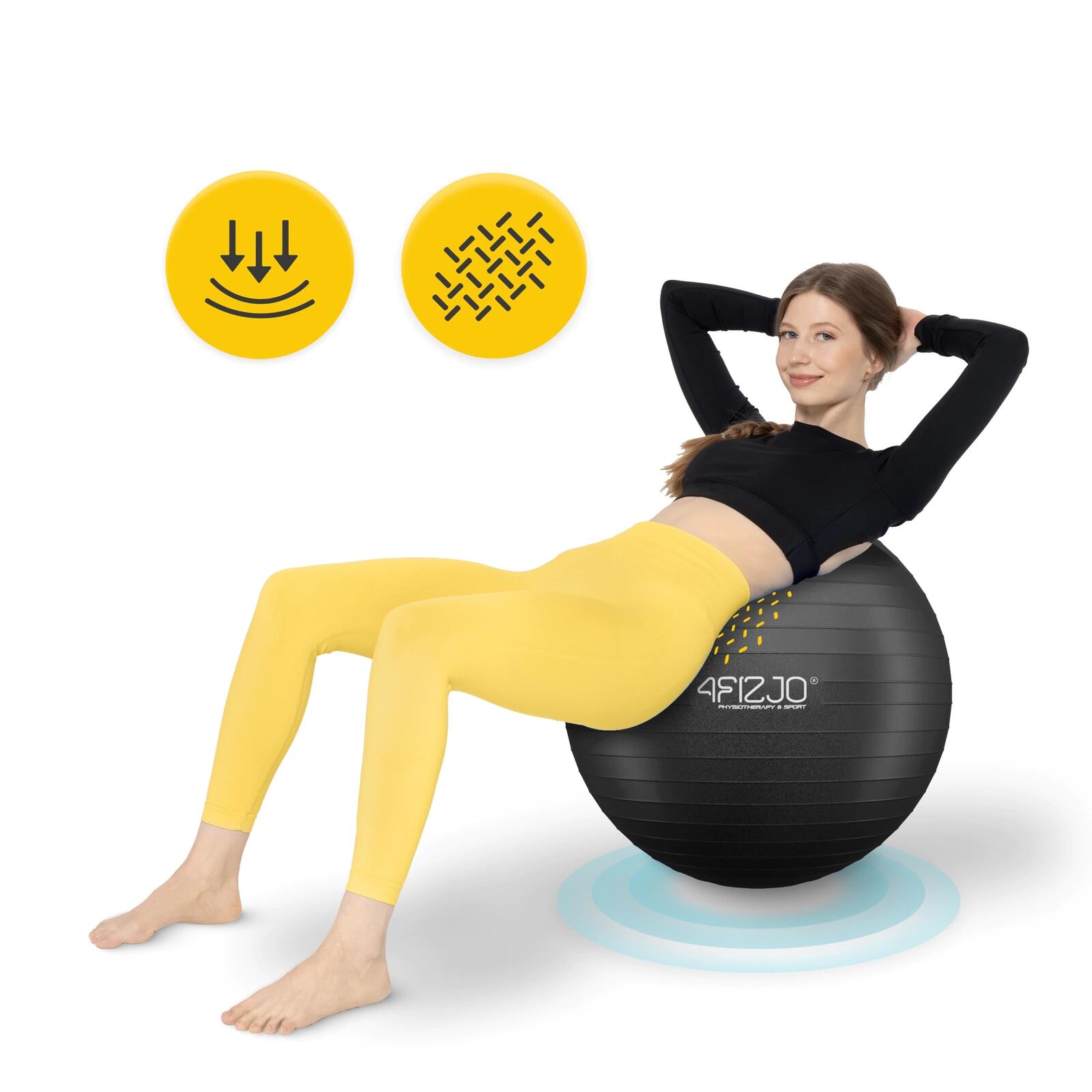 Palla ginnica fitness riabilitativa anti-burst postura 4FIZJO Reh Ball 5/7