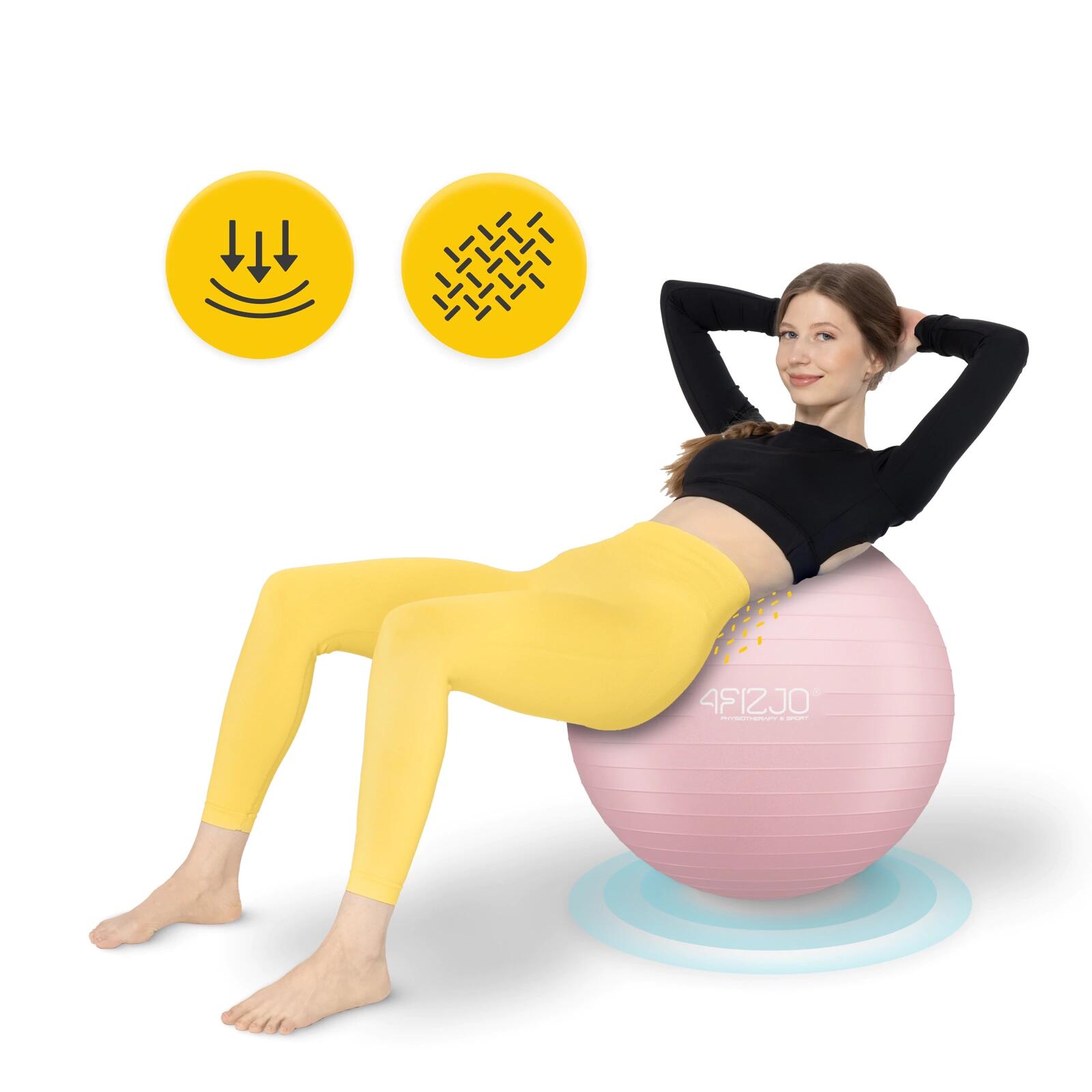 Palla ginnica fitness riabilitativa anti-burst postura 4FIZJO Reh Ball 6/7