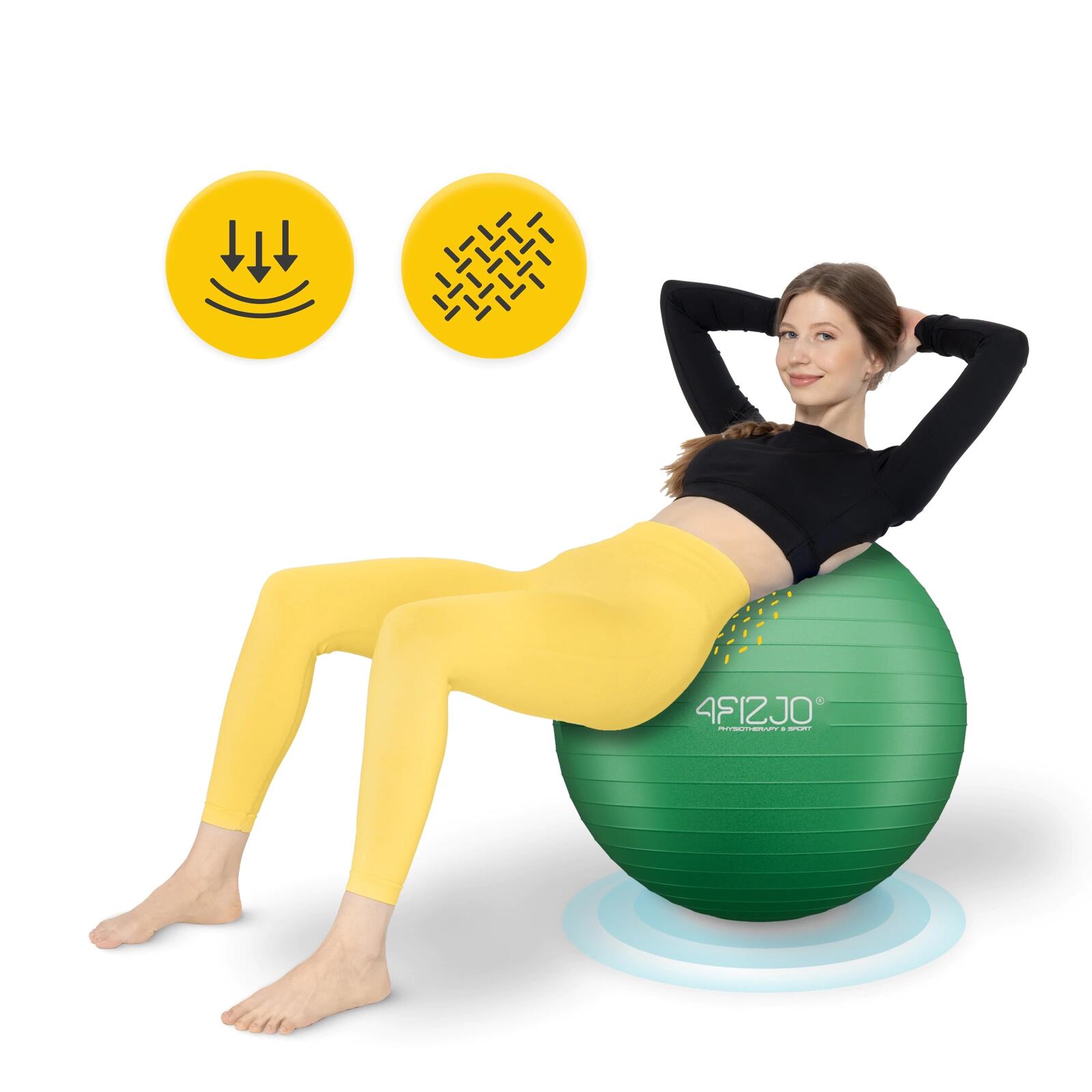 Palla ginnica fitness riabilitativa anti-burst postura 4FIZJO Reh Ball 3/7