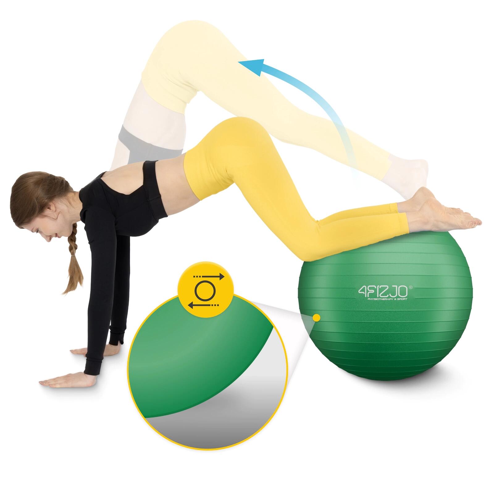 Palla ginnica fitness riabilitativa anti-burst postura 4FIZJO Reh Ball 7/7