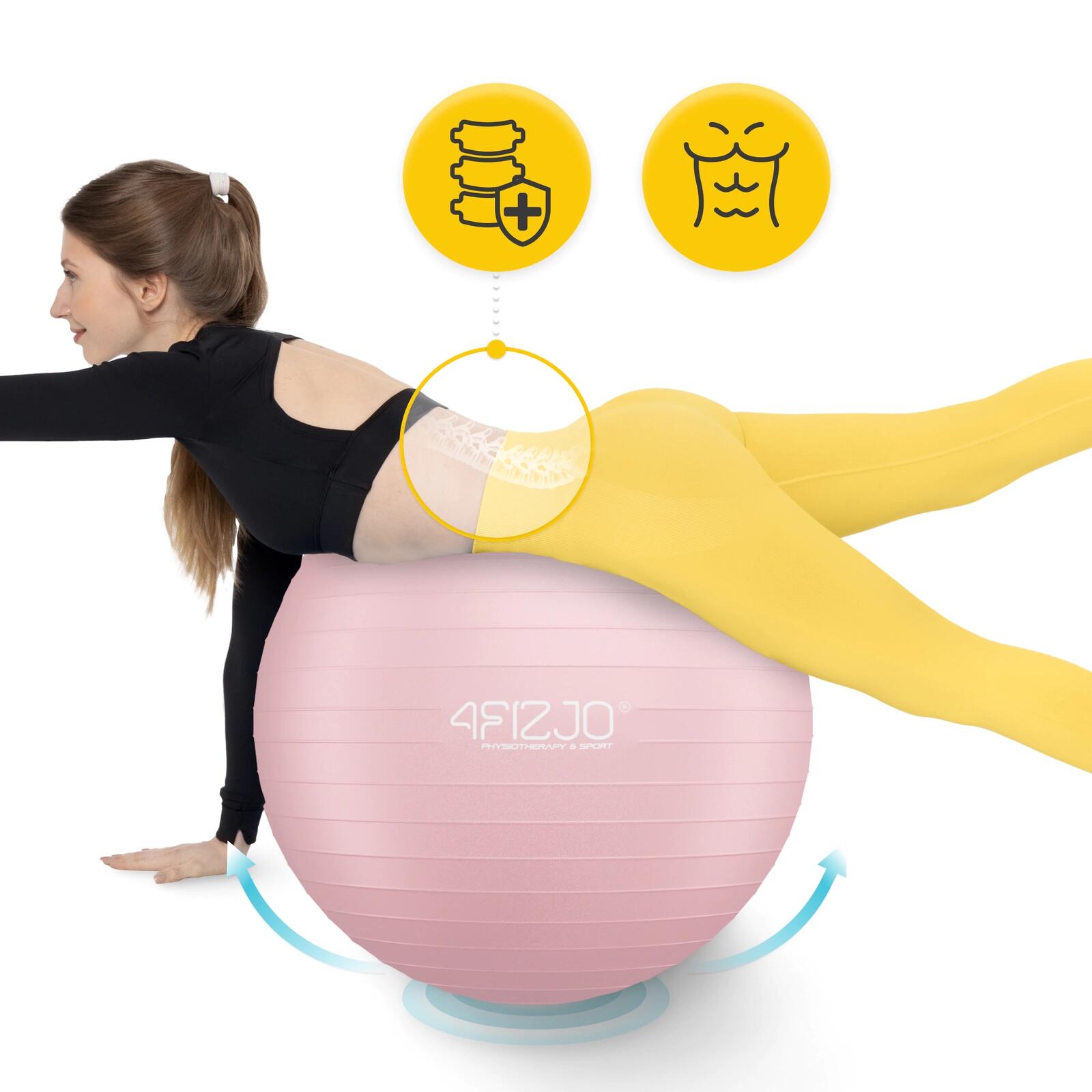 Gymbal revalidatie anti-burst reh ball coördinatie stabilisatie PVC 4FIZJO 7/7