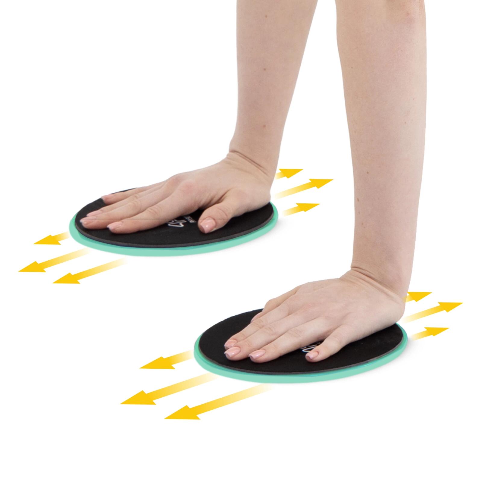 Set 2 dischi scorrevoli SLIDE fitness ABS/EVA 18 cm 4FIZJO 3/7