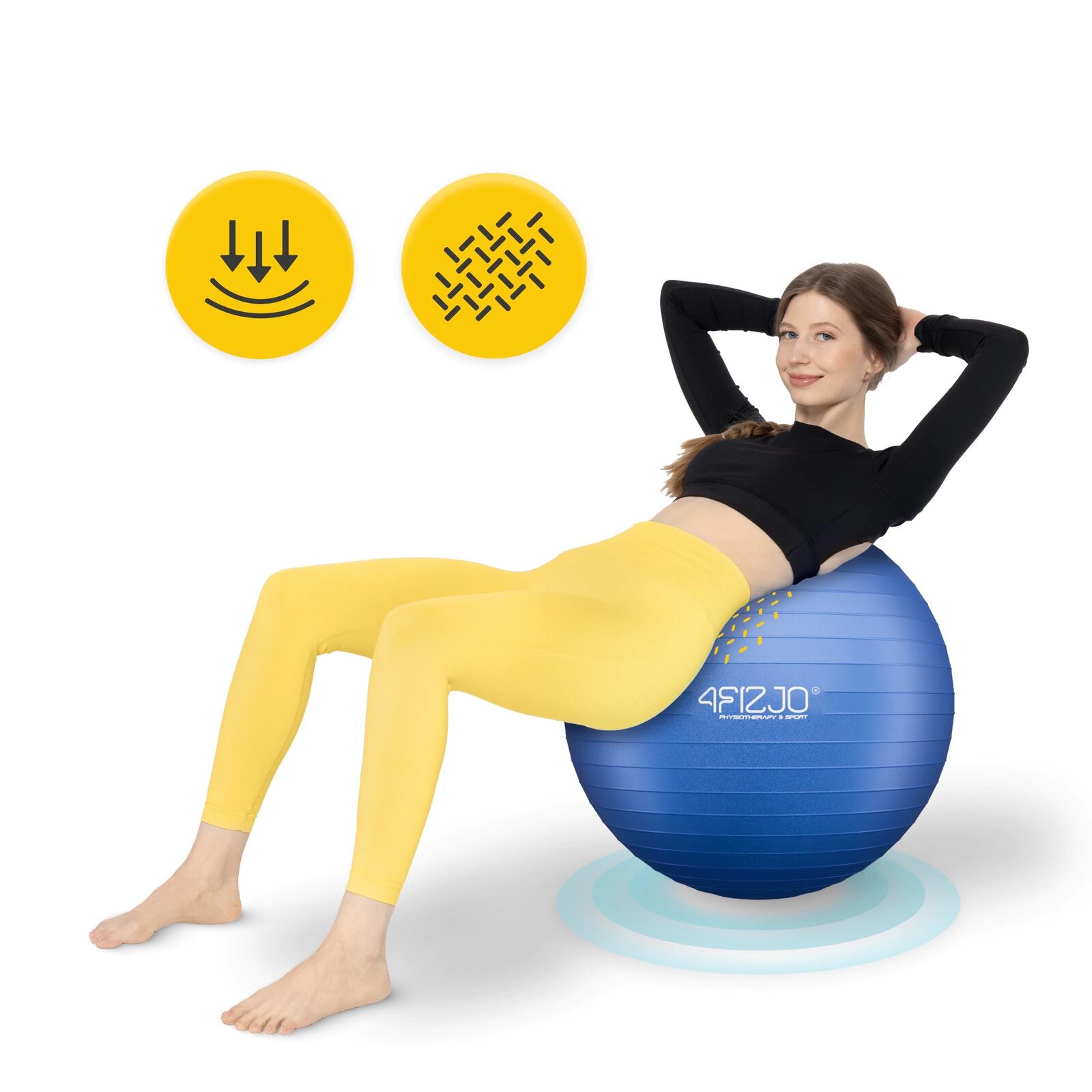 Palla ginnica fitness riabilitativa anti-burst postura 4FIZJO Reh Ball 4/7