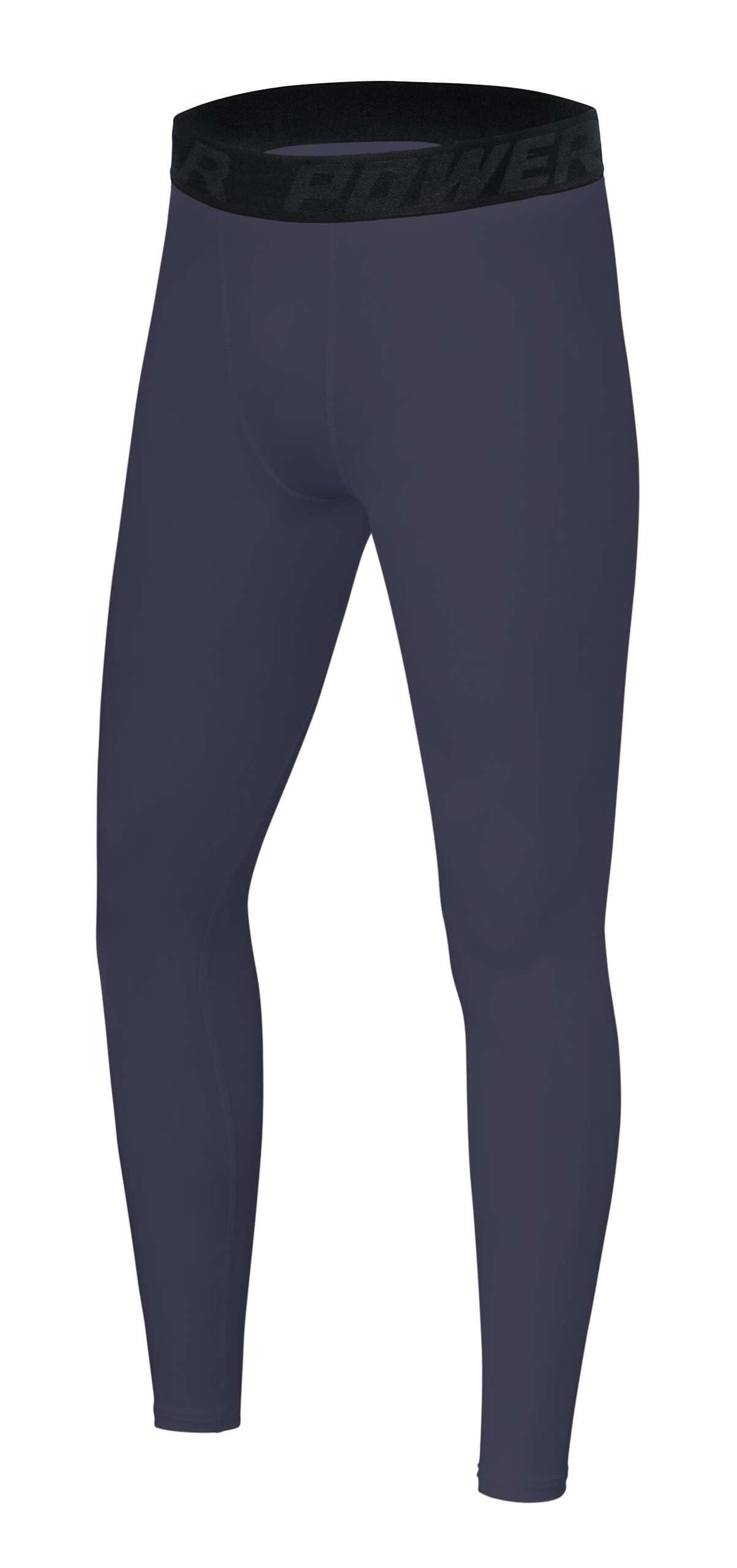 POWERLAYER Herren Kompressionsleggings Langarm – atmungsaktive Basisschicht für jede