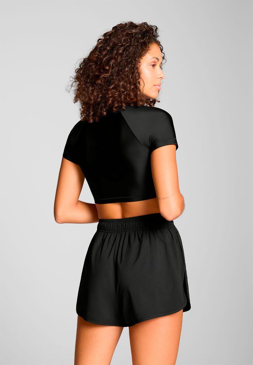 Zwemshort Dames Woven Short Zwart 3/5