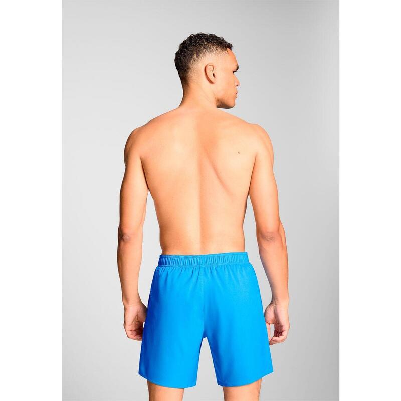 Short de bain pour homme, mi-long, bleu vif