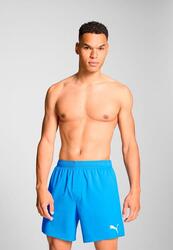 Short de bain pour homme, mi-long, bleu vif