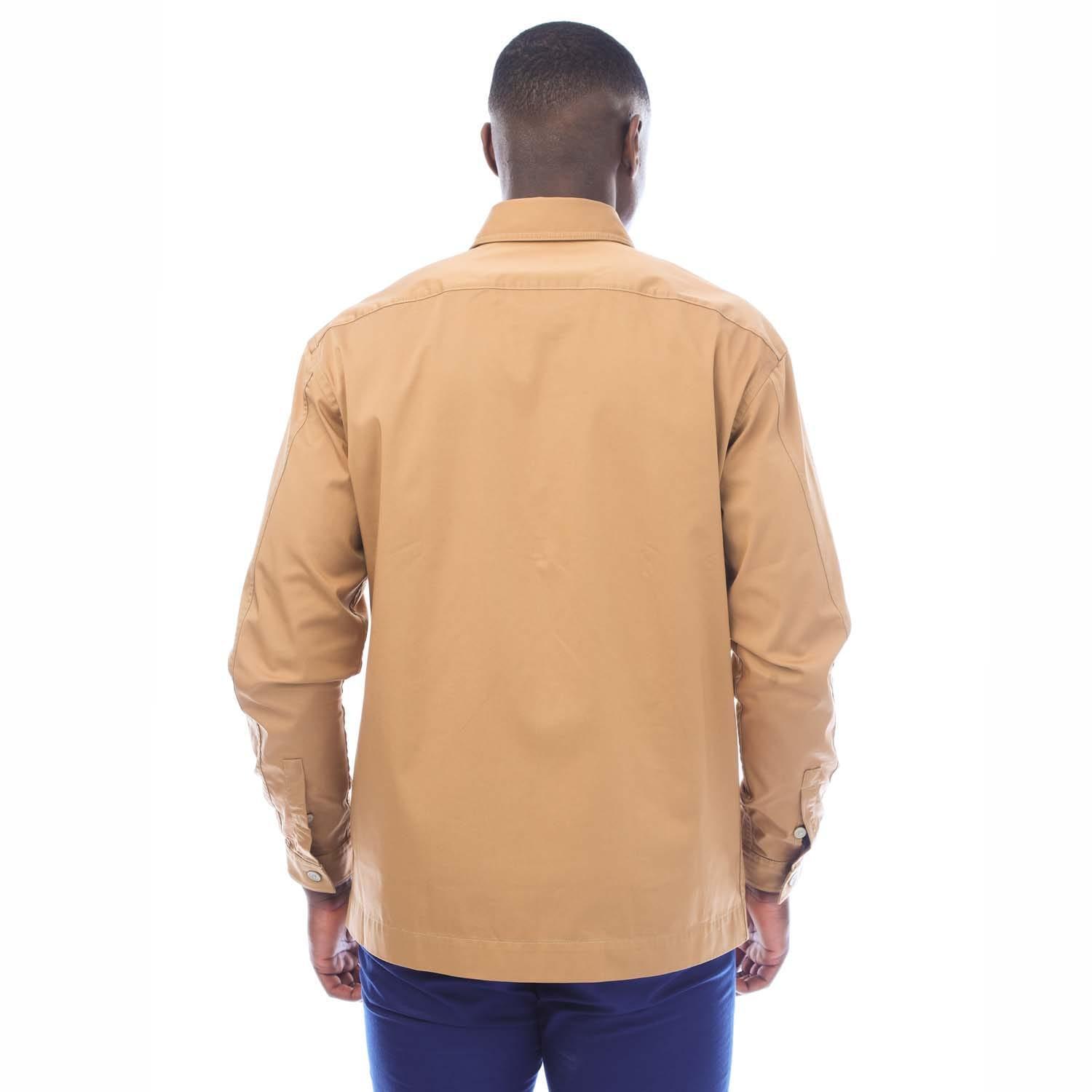 Mens PCory Multi Pocket Shirt (Beige) 2/3