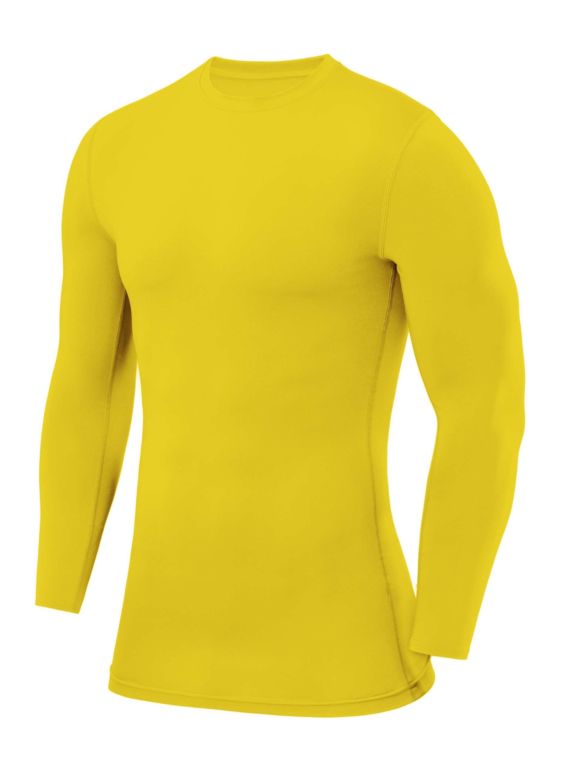 POWERLAYER Herren Kompressionsshirt Langarm – atmungsaktive Basisschicht für jede Sportart