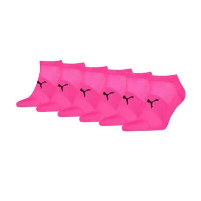 Puma sport sneakersokken light 6-pack roze