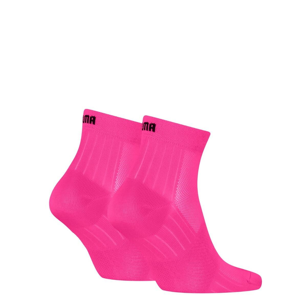 Puma Sport Chaussettes Quarters Light 6-Pack Rose 3/3