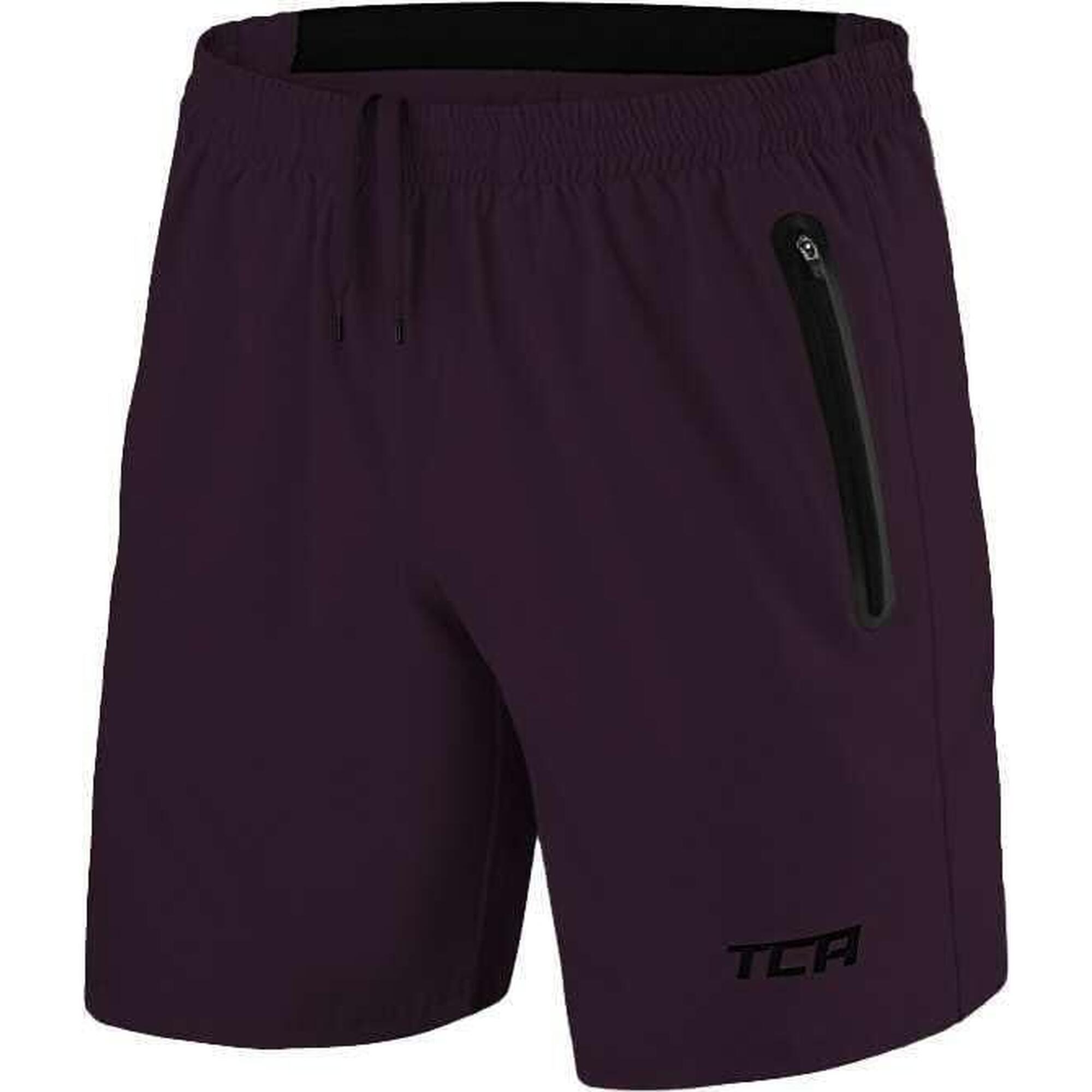 Short Technique Respirant Short De Running TCA Elite Tech Pour Homme - Léger, Poches Zippées, Coupe Conique, Taille élastique, Noir XL Short Running Léger Respirant