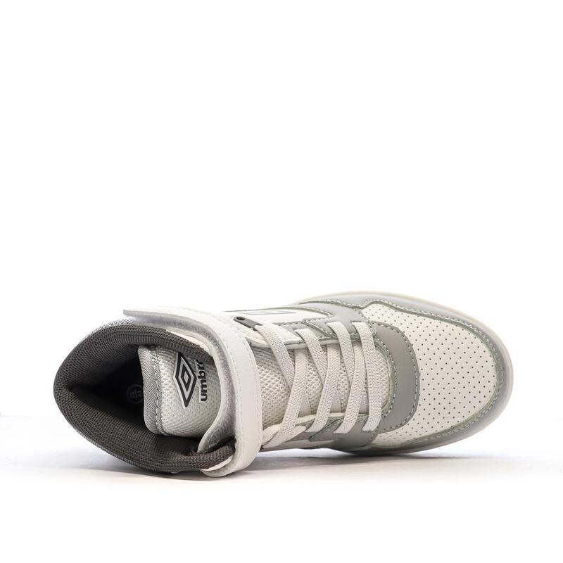 Baskets Grises/Blanches Garçon Rouge Umbro Olly Vlc