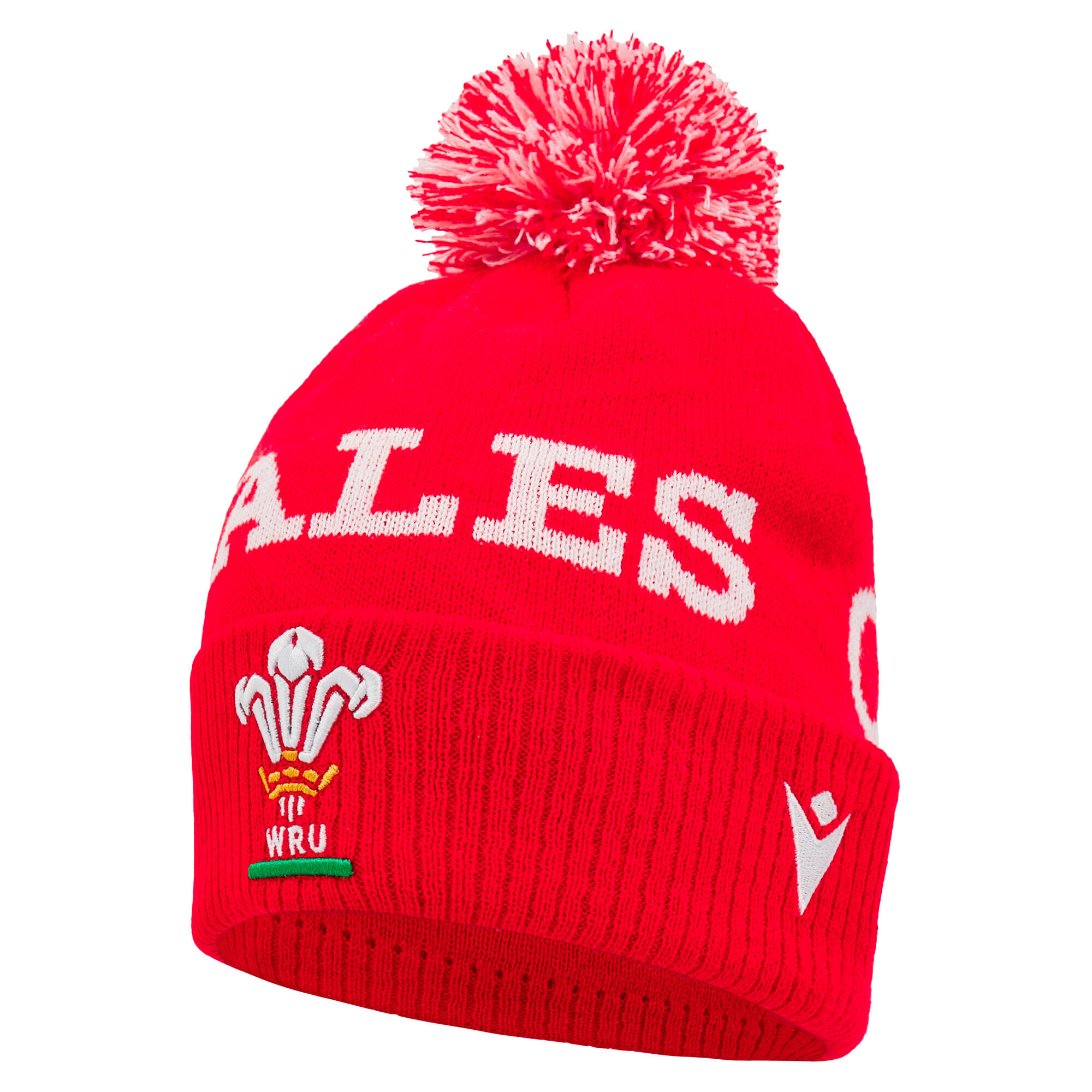 MACRON Wales WRU 24/25 Kids Pom Pom Beanie