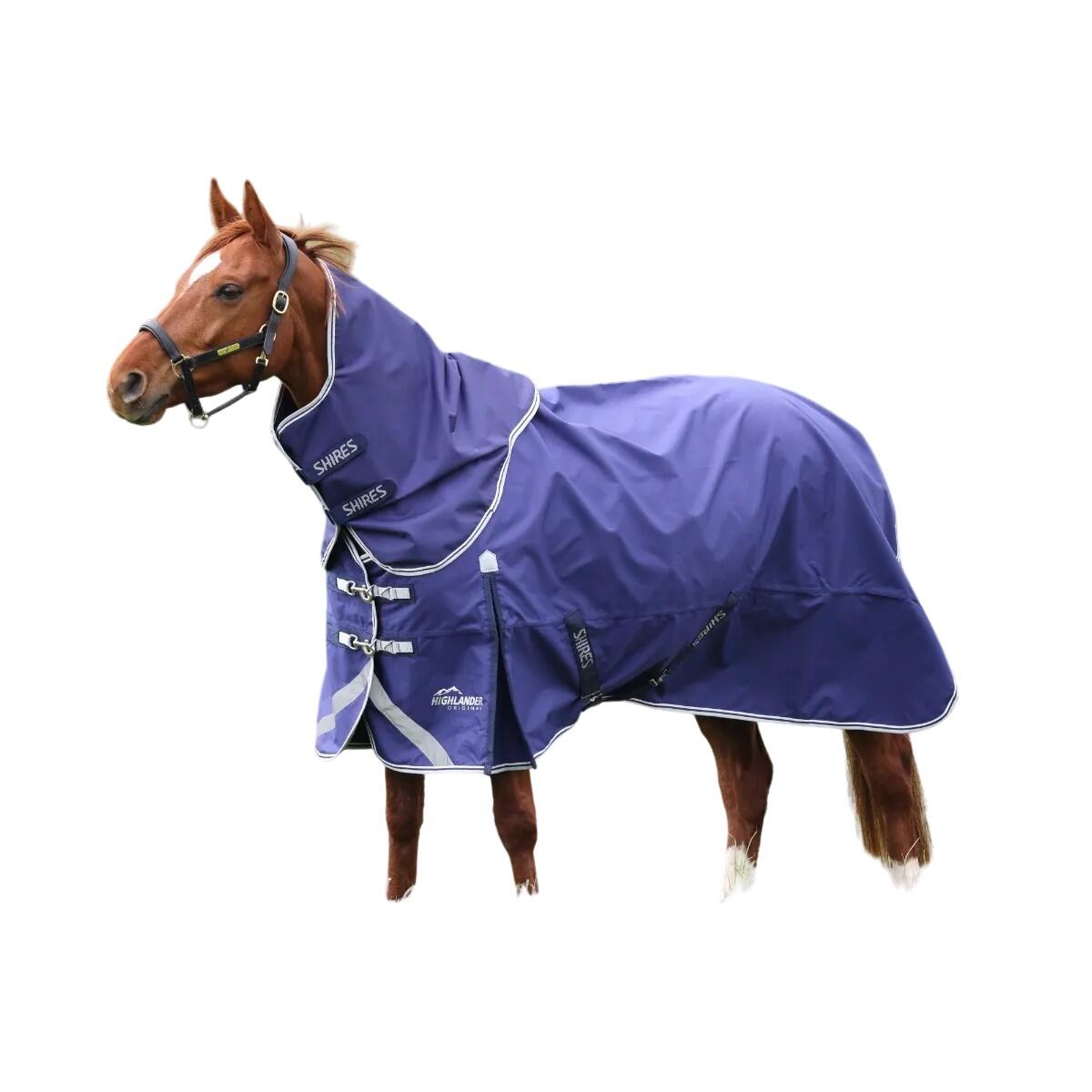 SHIRES Highlander Original Lite Horse Turnout Neck Cover (Navy)