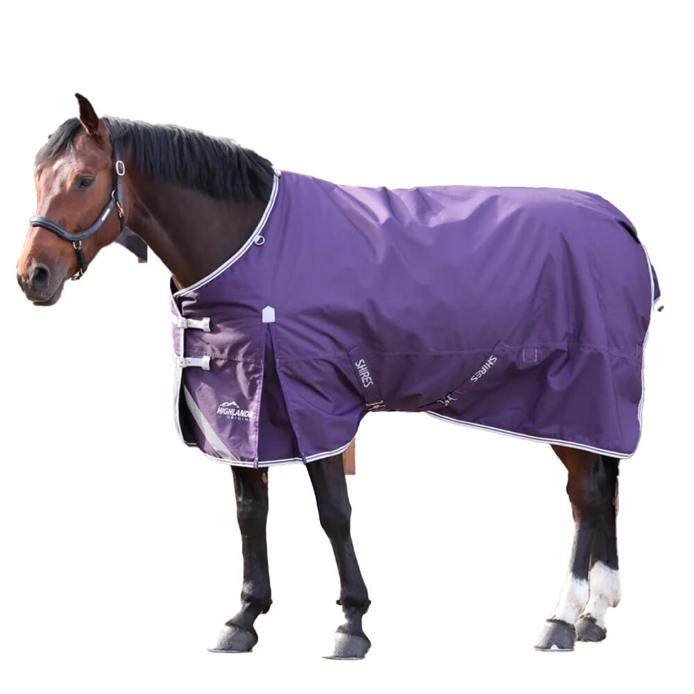 HIGHLANDER Original 100 StandardNeck 100g Horse Turnout Rug (Plum)