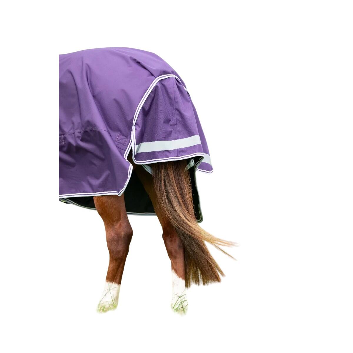 Highlander Original 100 Combo Neck Horse Turnout Rug (Plum) 2/3
