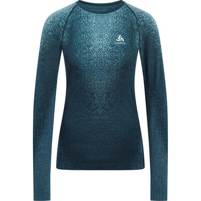Base Layer Women Odlo Schwarzecomb Grau