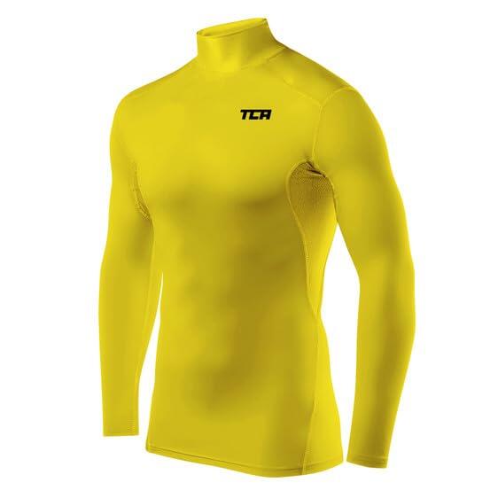 TCA Herren HyperFusion Kompressionsshirt Atmungsaktiv Langarm - Mock Neck
