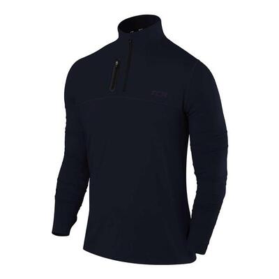 Heren fusion lange mouw half zip hardloopshirt