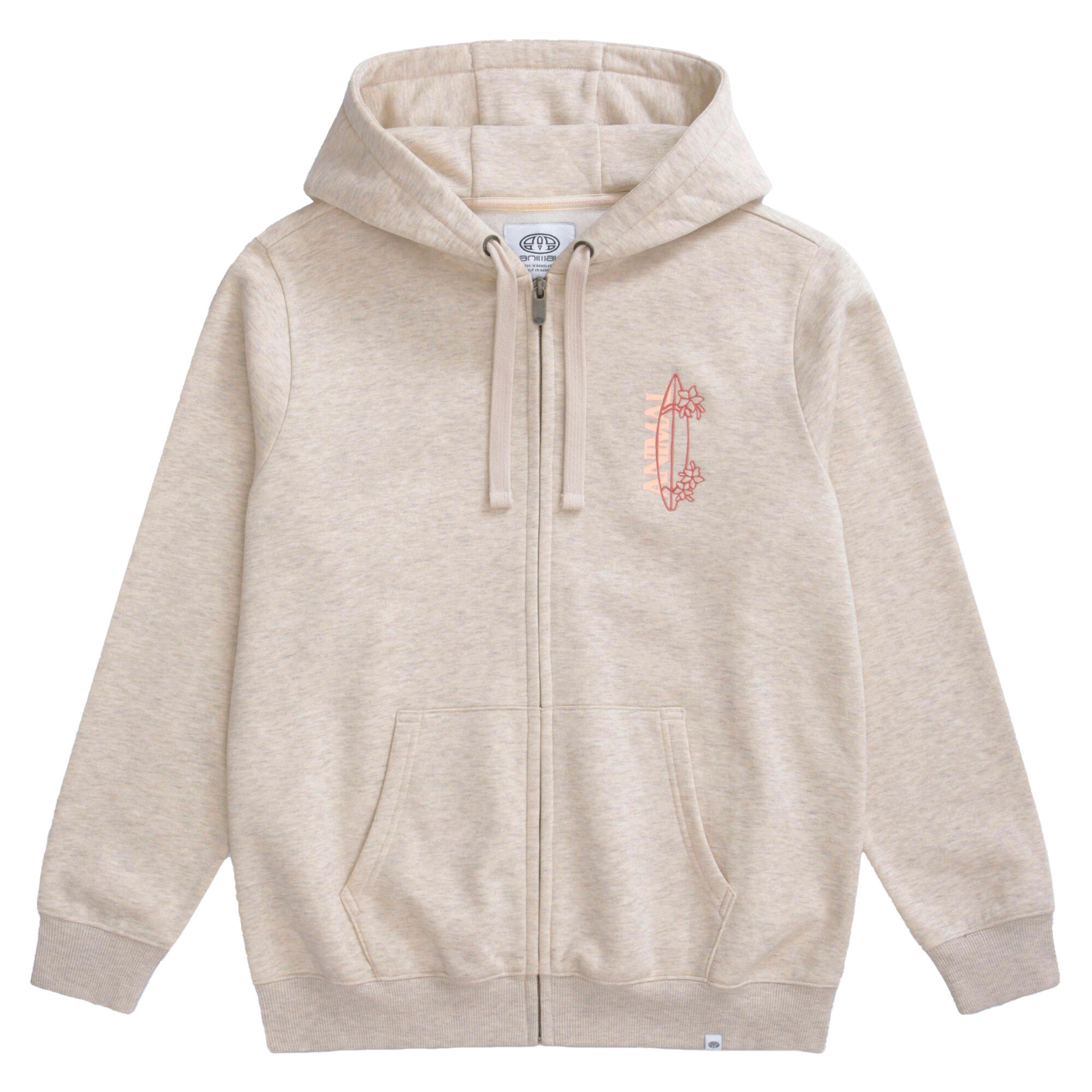 ANIMAL Womens/Ladies Maya Full Zip Hoodie (Light Beige)