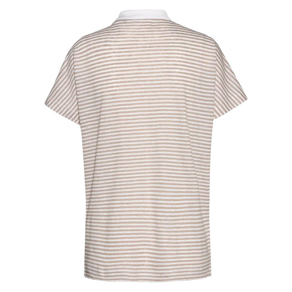 Womens/Ladies Enelina Striped Linen Blend Polo Shirt (Multicoloured) 2/3