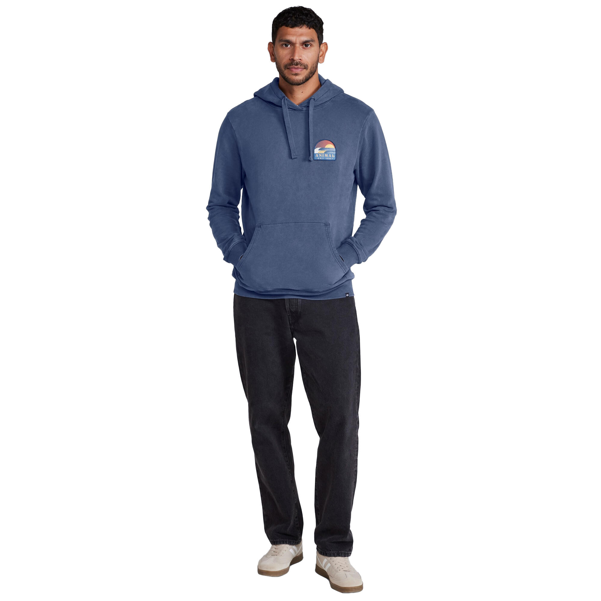 Mens River Hoodie (Blue) 3/3
