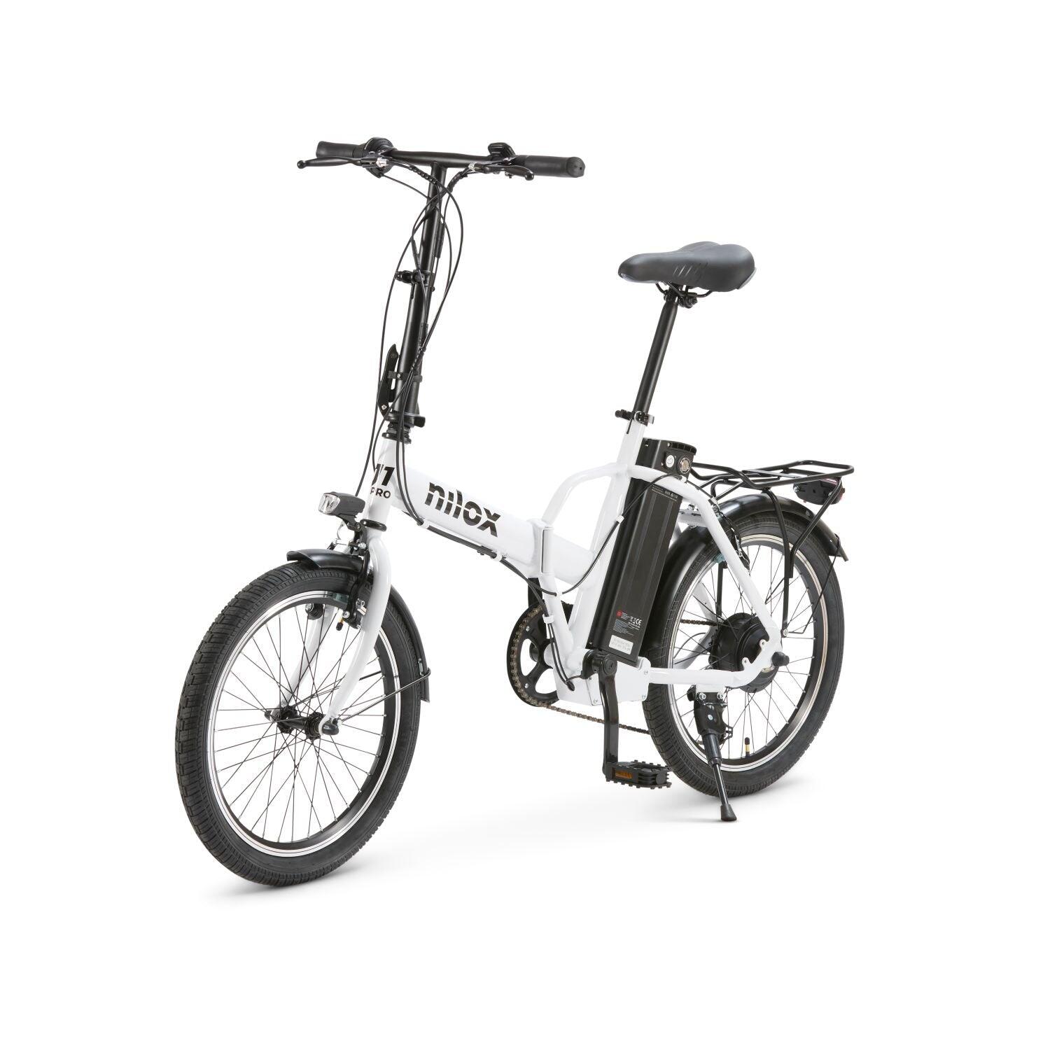 Bicicleta Eléctrica J1 Pro Plegable 20" – 40 km – Blanca 6/7