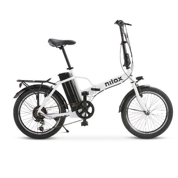 Bicicleta Eléctrica J1 Pro Plegable 20" – 40 km – Blanca 2/7