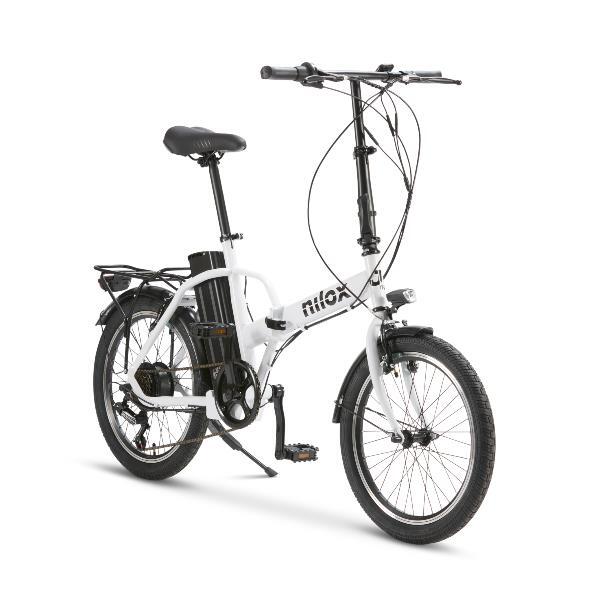 Bicicleta Eléctrica J1 Pro Plegable 20" – 40 km – Blanca 3/7
